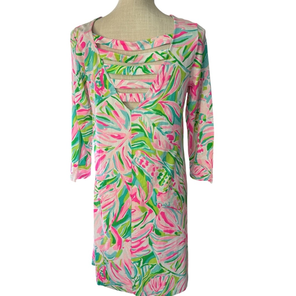 Lilly‎ Pulitzer Ophelia Dress Croc My World medium - Picture 3 of 8